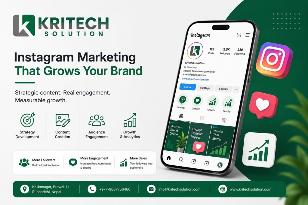 Instagram marketing dashboard showing Reels performance, engagement metrics, and audience growth analytics