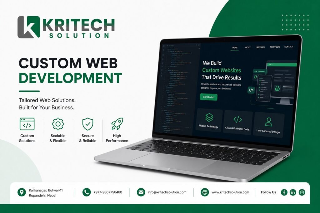 Custom web development services for modern businesses