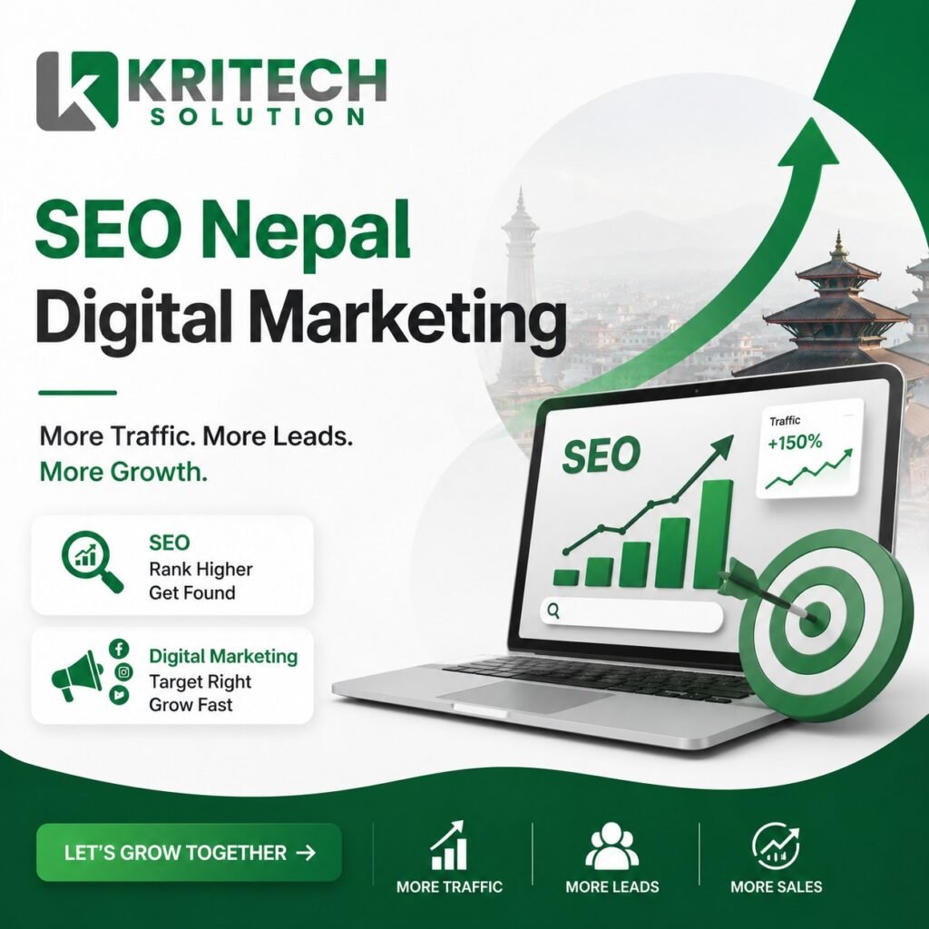 SEO company in Nepal providing digital marketing and ranking services