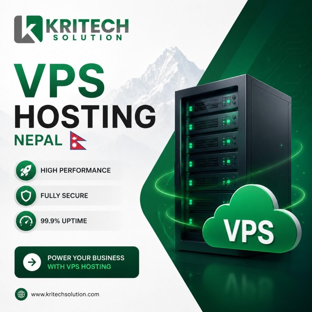 Reliable and fast VPS hosting Nepal services by Kritech Solutions